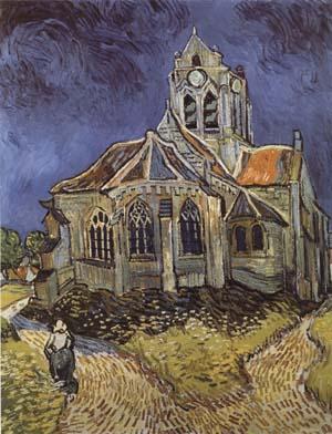 Vincent Van Gogh The Church at Auvers-sur-Oise (mk09) France oil painting art